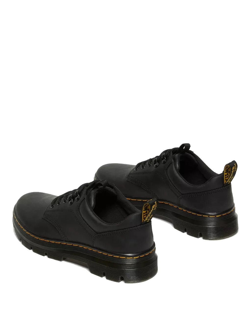 Dr Martens Men's Reeder Wyoming Leather Utility Shoes - Black