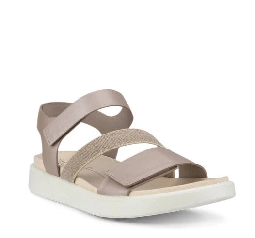 ECCO Women's Flowt Sandal - Grey Rose Metallic