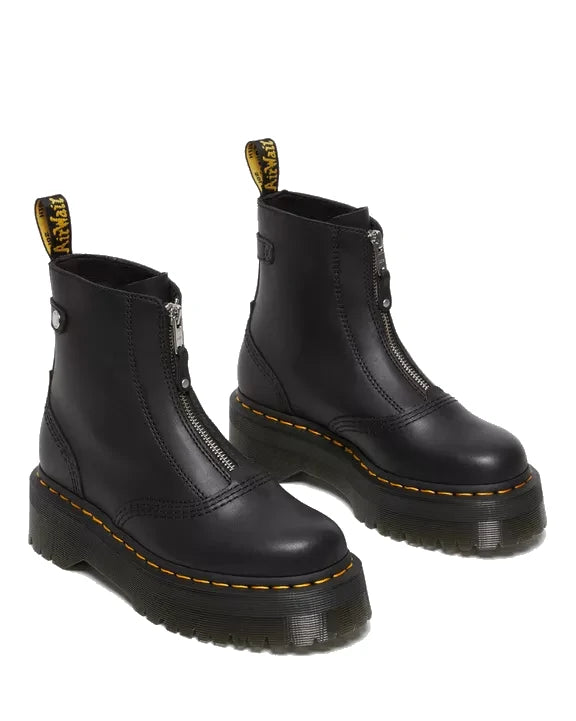 Dr Martens Women's Jetta Sendal Platform Boot - Black Leather