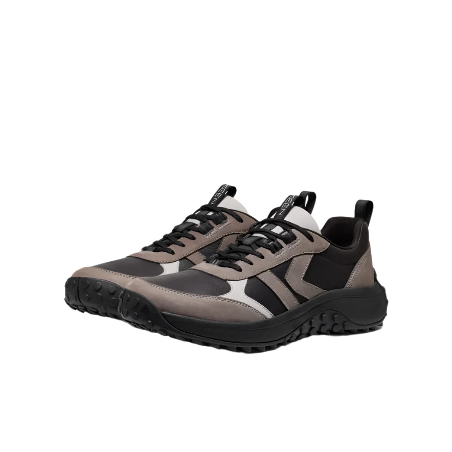 Keen Men's KS86 Leather Trail Runner Sneaker - Black/Steel Grey