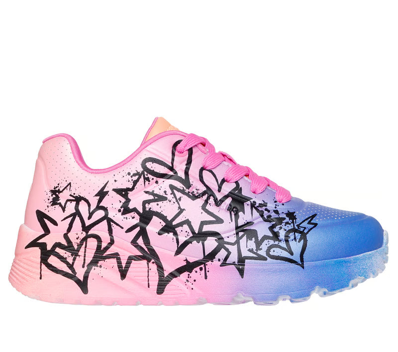 Skechers Girls UNO Lite-Ombre Drip - Multi Color