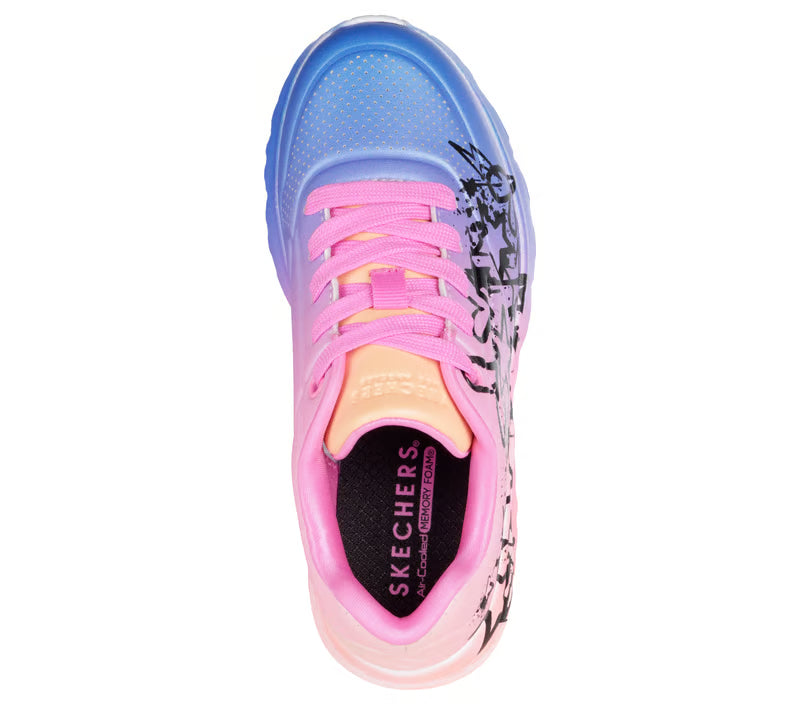 Skechers Girls UNO Lite-Ombre Drip - Multi Color