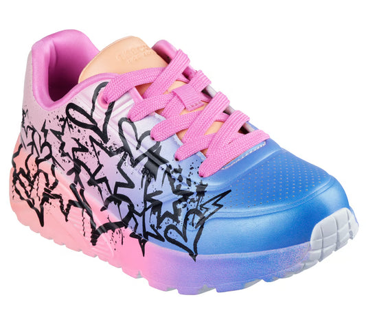 Skechers Girls UNO Lite-Ombre Drip - Multi Color