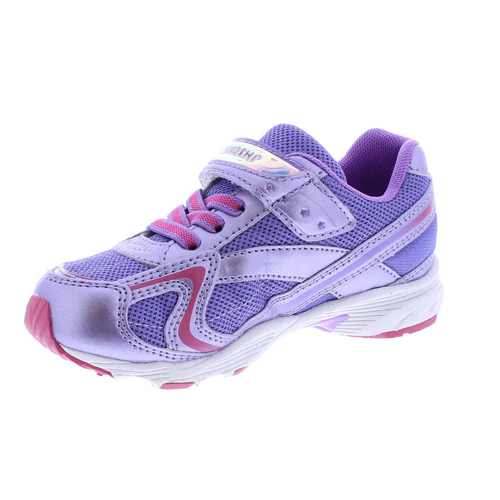 Tsukihoshi Kids Glitz Velcro Sneaker - Purple (Kids Sizes 8.5 to 1)