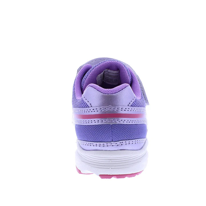 Tsukihoshi Kids Glitz Velcro Sneaker - Purple (Kids Sizes 8.5 to 1)