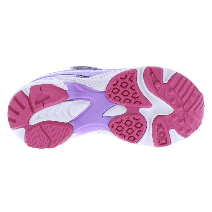 Tsukihoshi Kids Glitz Velcro Sneaker - Purple (Kids Sizes 8.5 to 1)