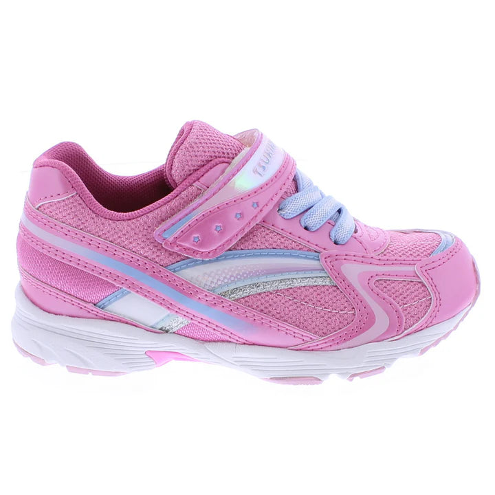 Tsukihoshi Kid's Glitz Sneaker - Pink/Light Blue