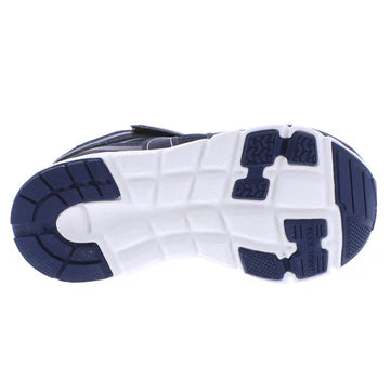 Tsukihoshi Little Kid Velocity Velcro Sneaker - Navy/Silver (Little Kid Sizes 7 to 1)