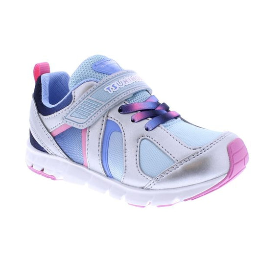 Tsukihoshi LITTLE KIDS Rainbow Sneaker - Silver/Sky