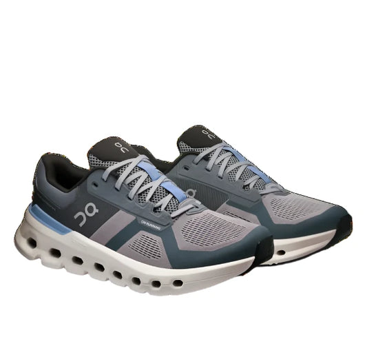 On Running Men's Cloudrunner Sneaker - Alloy/Chambray