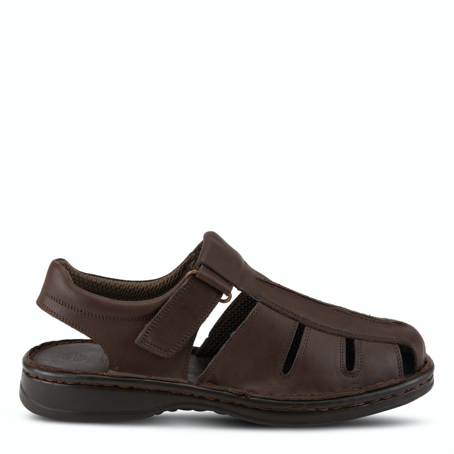 Spring Step Men's Laredo Leather Sandal - Dark Brown