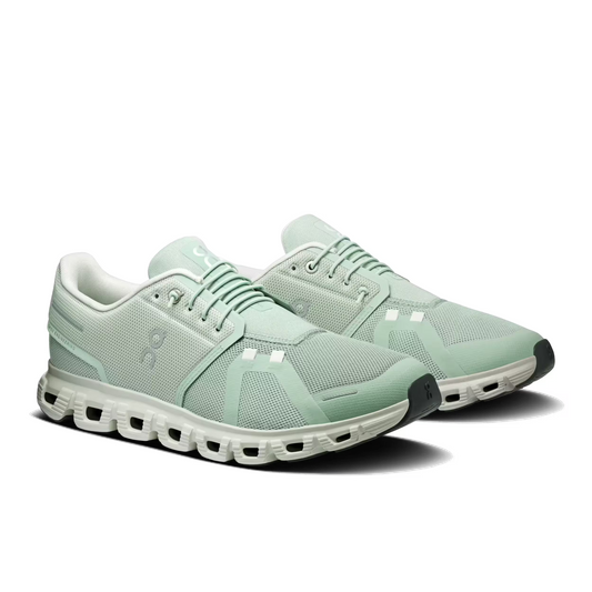 On Running Men's Cloud 6 Running Shoes - Mineral/Ice