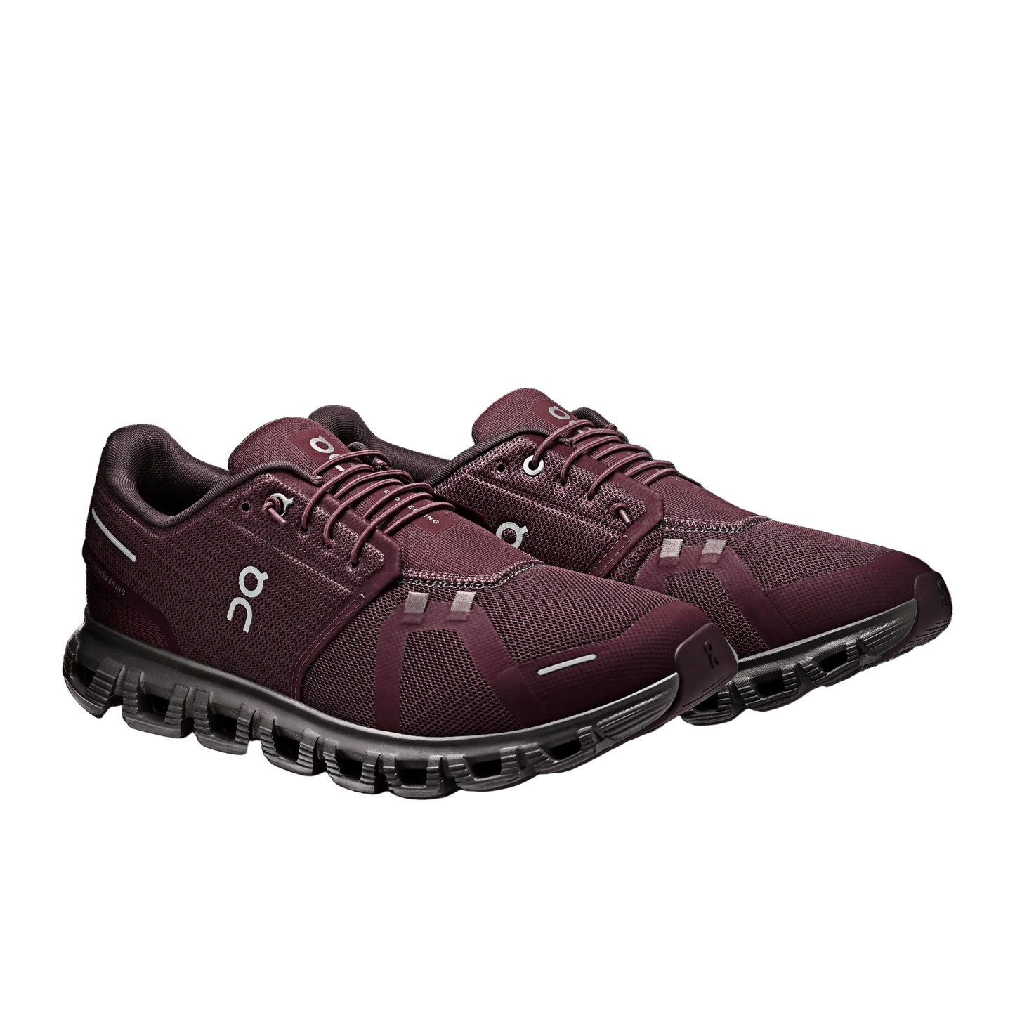 On Running Men's Cloud 6 Running Shoes - Mulberry/Pebble