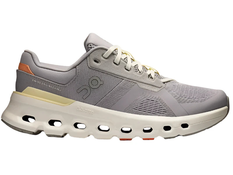 On Women's CloudRunner 2 Supportive Running Shoes- Lilac/Ivory