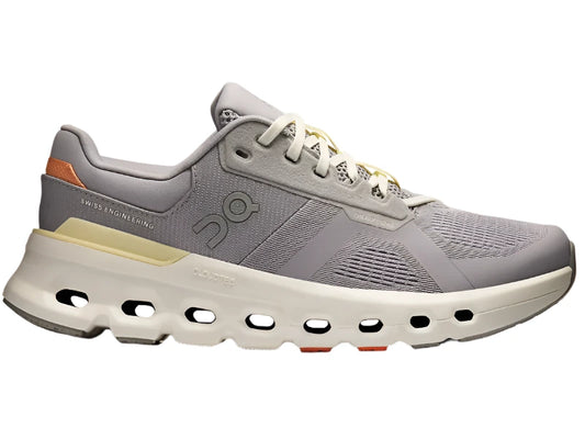 On Women's CloudRunner 2 Supportive Running Shoes- Lilac/Ivory