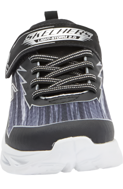 Skechers Kid's S-Lights Light Storm 2.0 Sneaker (Sizes 10.5-3) - Black/Gray