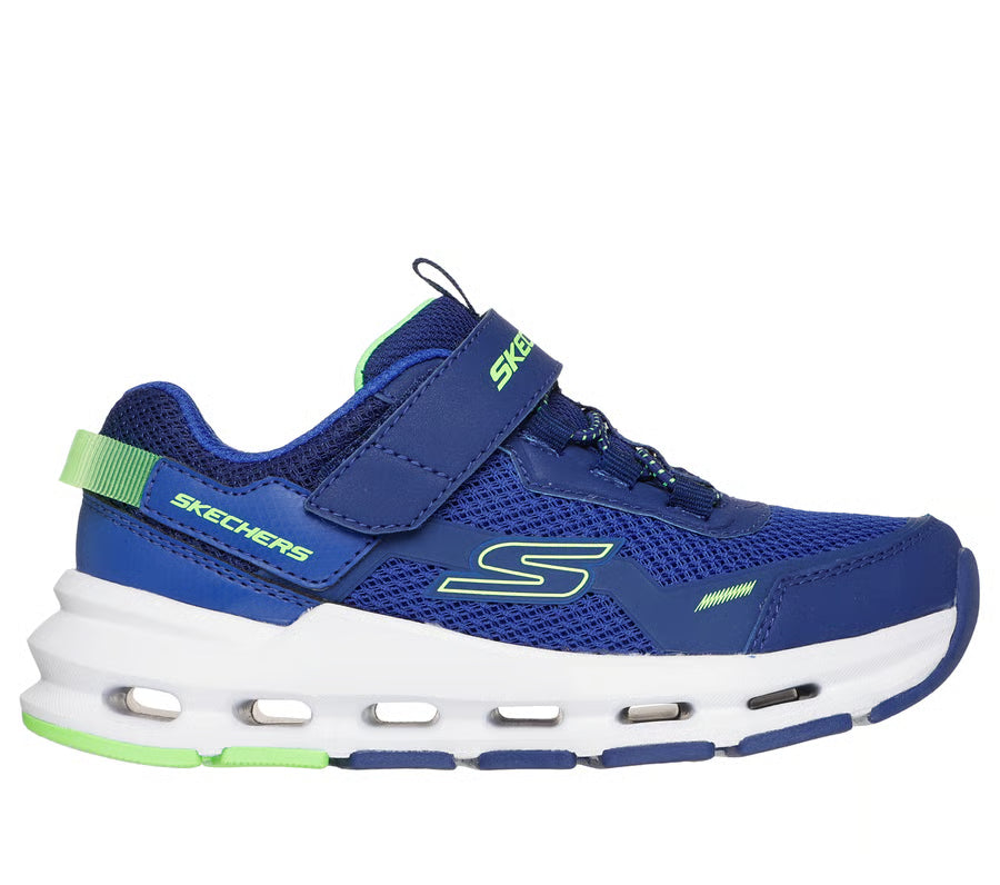 Skechers Boys (size 11-4) Glide-Step Plus Flux-Blast Sneakers - Navy/Blue