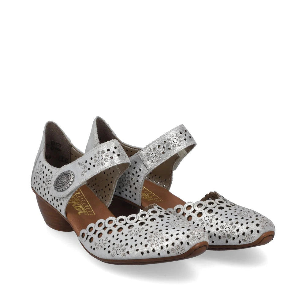 Rieker Women's Mirjam 53 Pumps - Silver