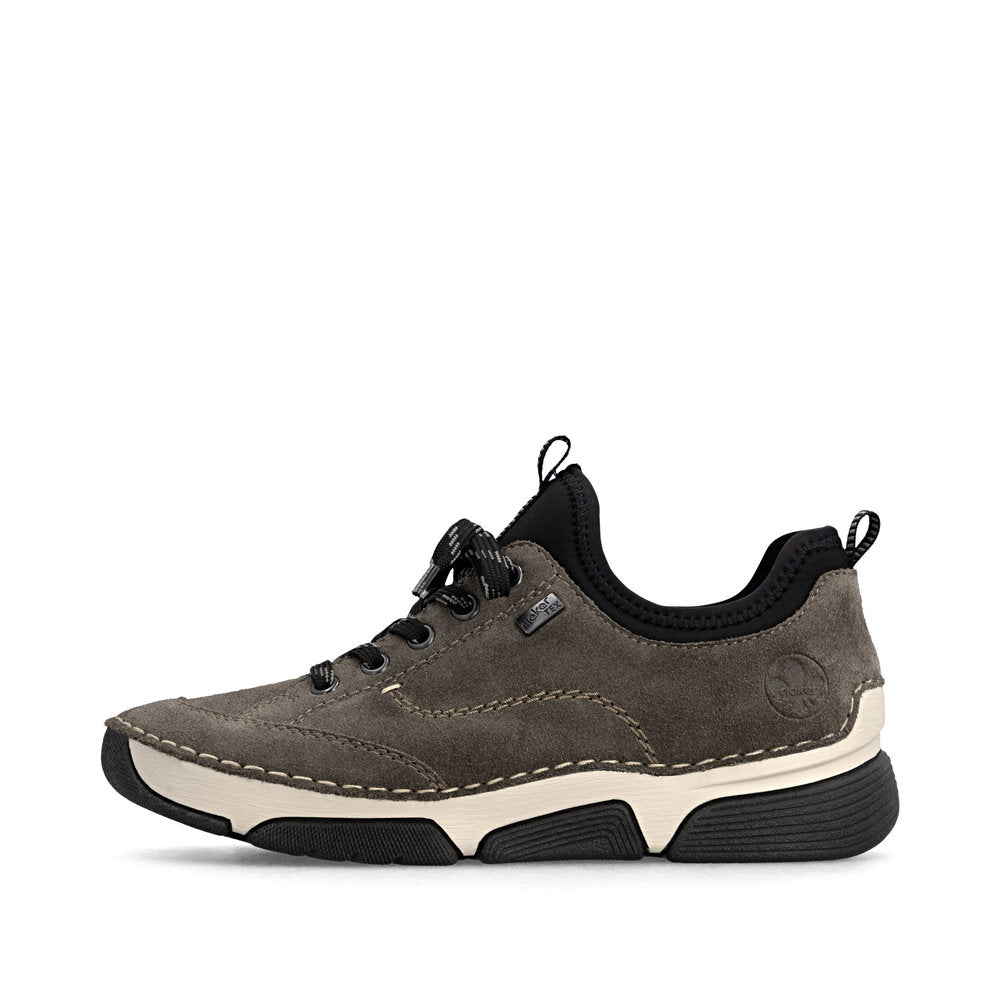 Rieker Women's Angela Waterproof Shoes - Smoke/Black