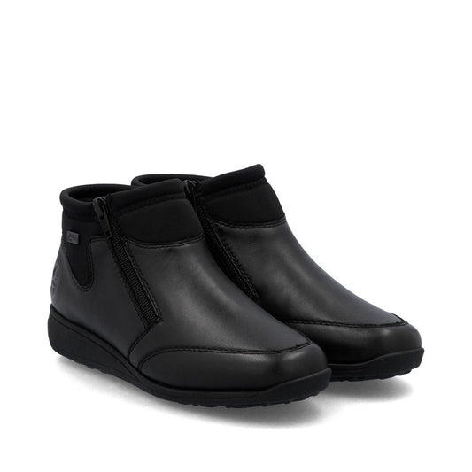 Rieker Women's Donna 70 Zipper Bootie - Black