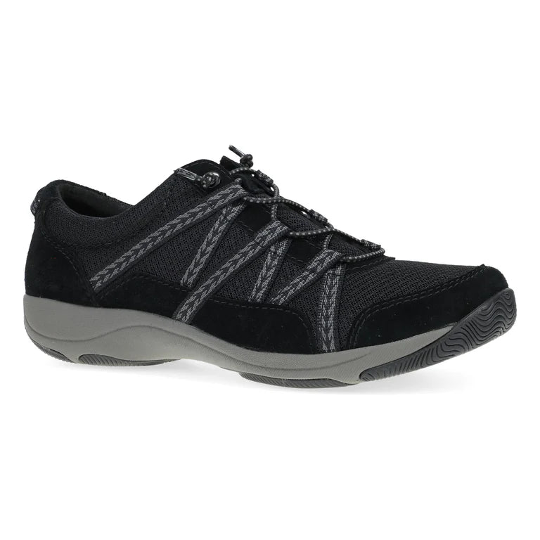 Dansko Women's Harlyn Sneaker - Black/Black Suede