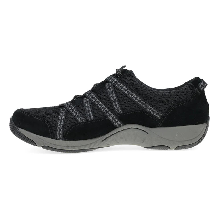 Dansko Women's Harlyn Sneaker - Black/Black Suede