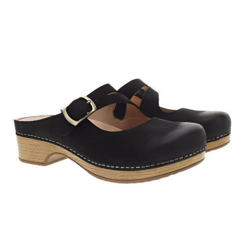 Dankso Women's Britney Clog Burnished Nubuck - Black