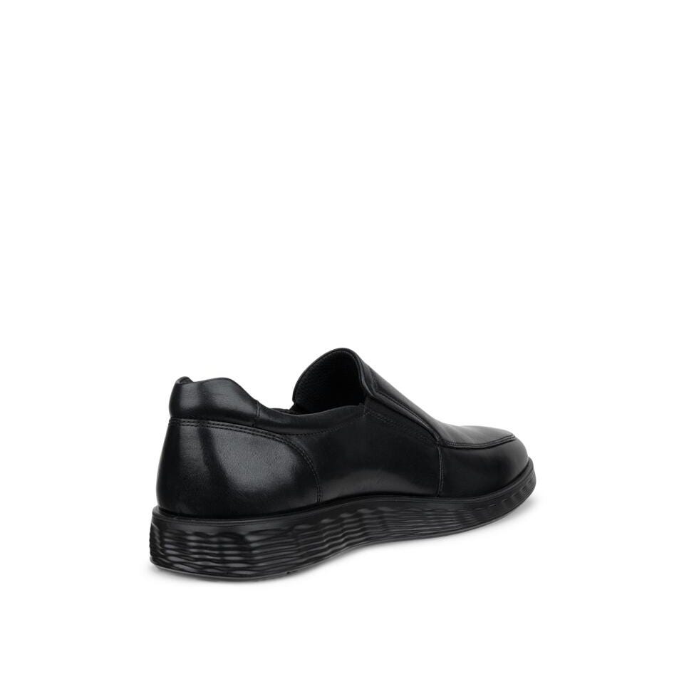 ECCO S Lite Hybrid Men's Leather Slip-On Dress Shoe - Black