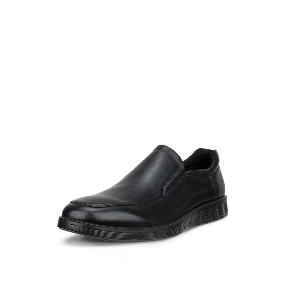ECCO S Lite Hybrid Men's Leather Slip-On Dress Shoe - Black