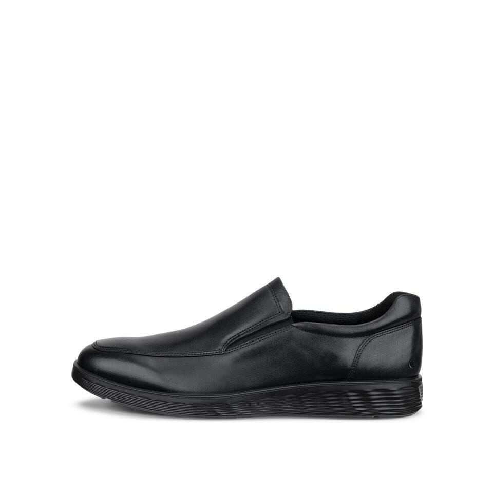ECCO S Lite Hybrid Men's Leather Slip-On Dress Shoe - Black