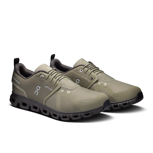 On Running Men's Cloud 6 Waterproof Shoes- Olive | Espresso