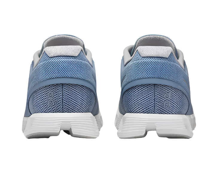 On Running Men's Cloud 5 Sneaker - Chambray/White