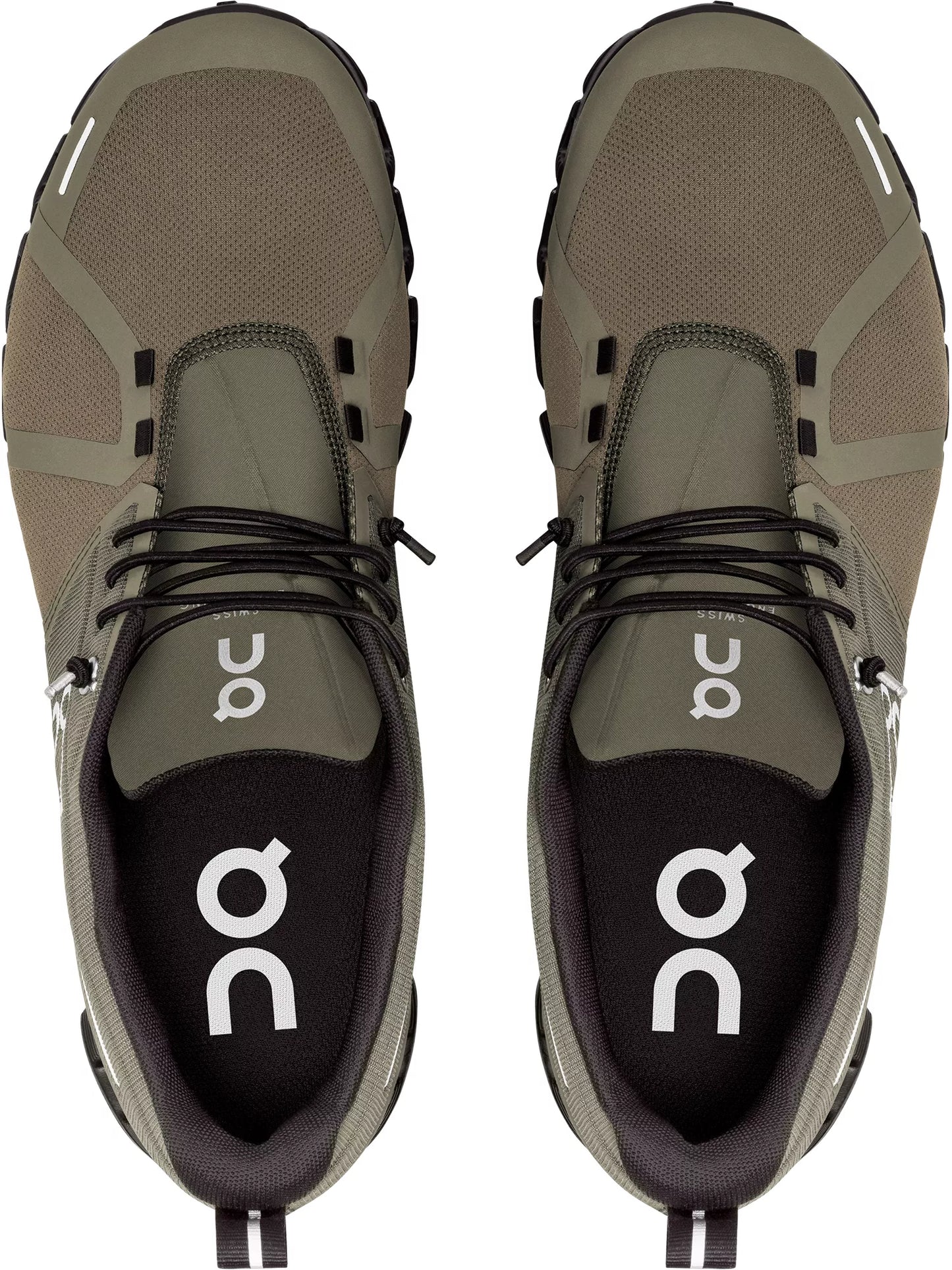 On Running Men's Cloud 5 Waterproof Sneaker - Olive/Black