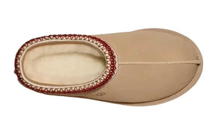 UGG® Women's Tasman Slipper - Sand/Dark Cherry