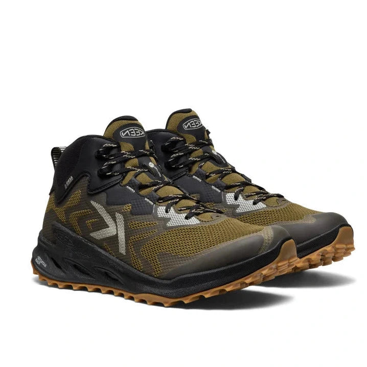 KEEN Men's Zionic NXT Waterproof Hiking Boot - Dark Olive/Black