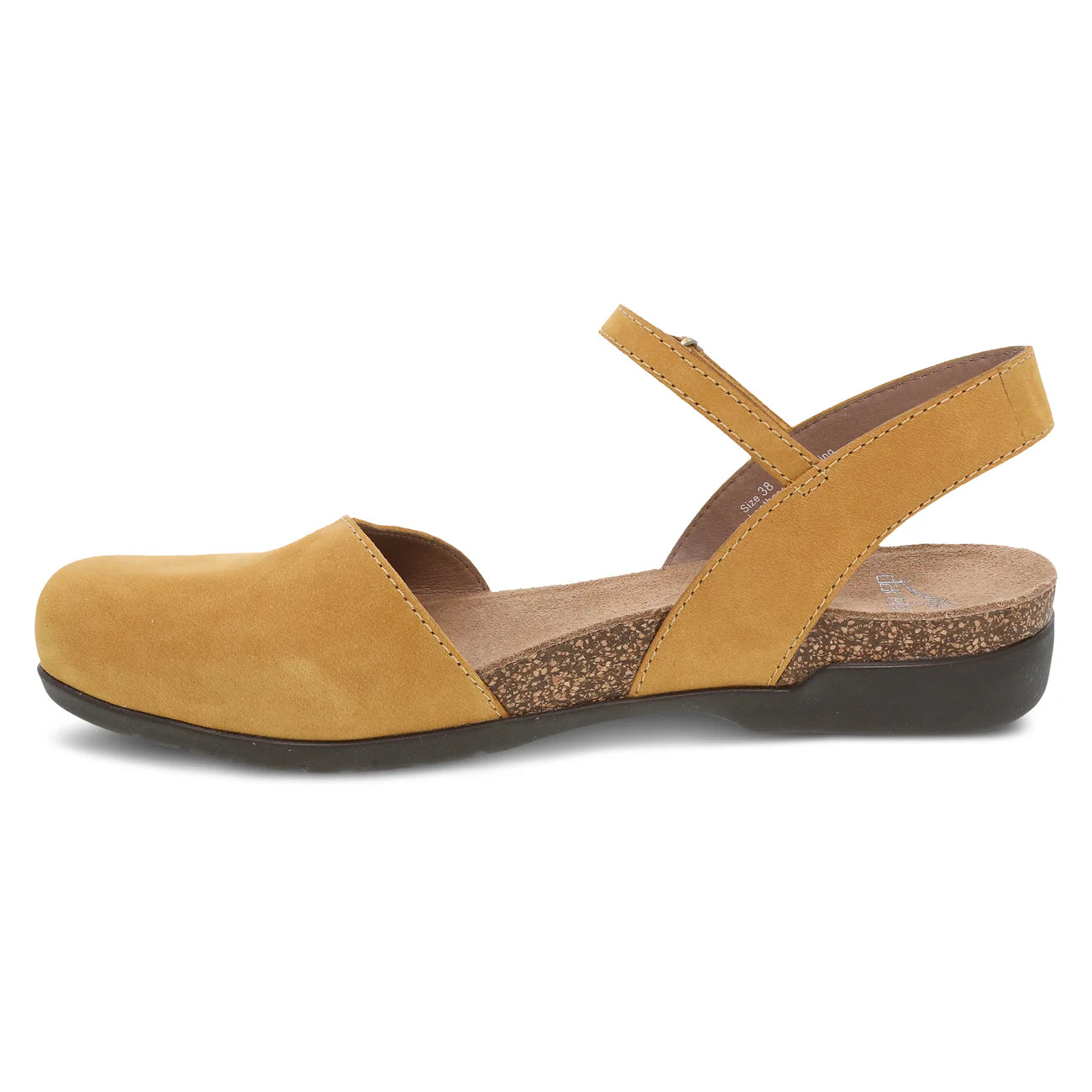 Dansko Women's Rowan Sandal - Mustard Milled Nubuck