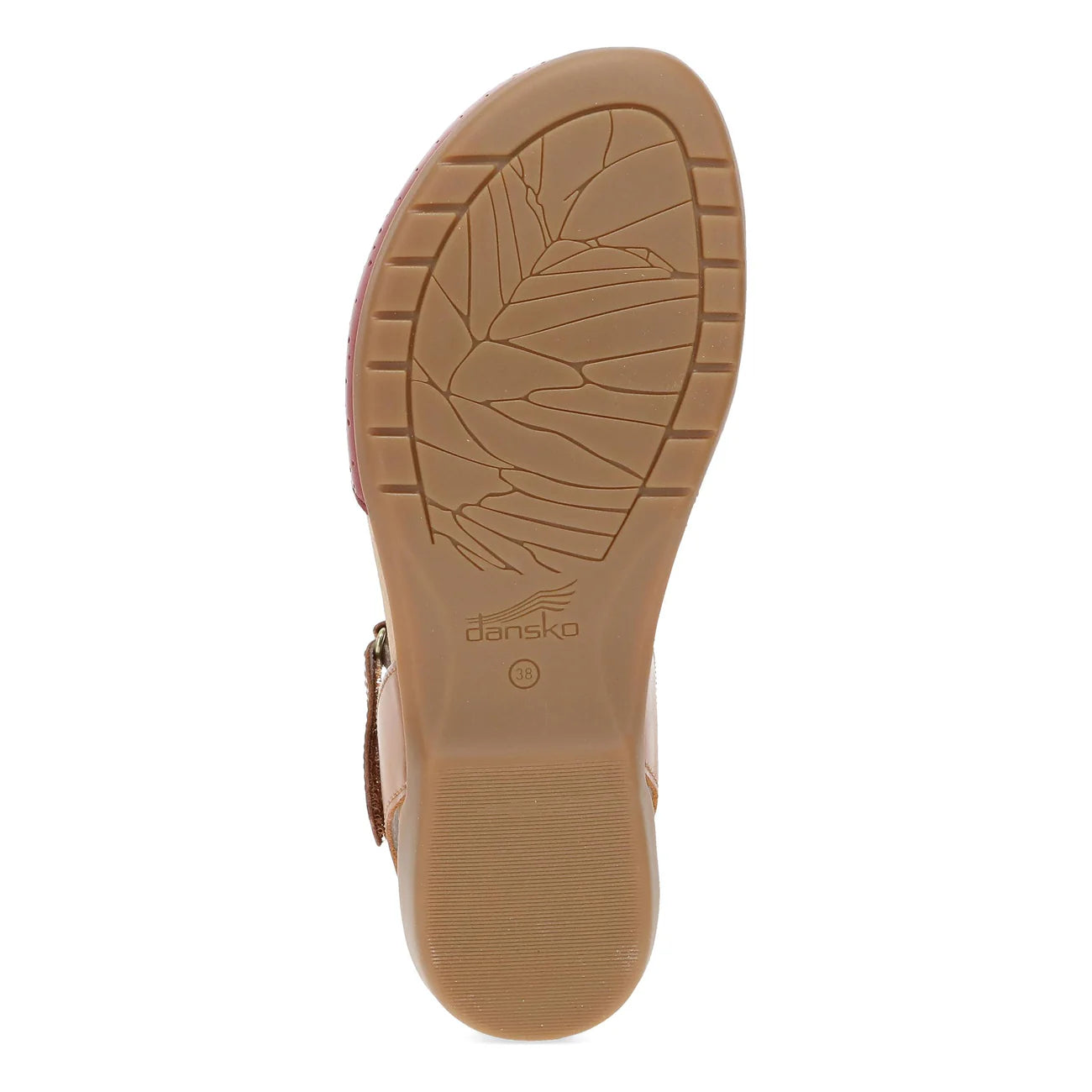 Dansko Women's Rowan Sandals - Red Perforated Leather