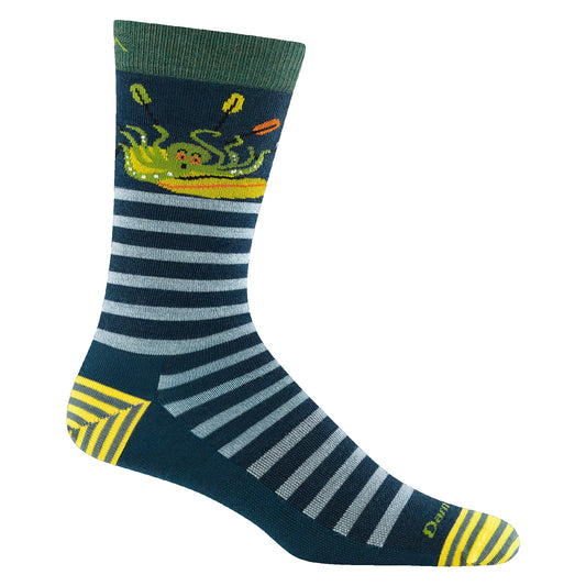 Darn Tough Men's Animal Haus Crew Lightweight Lifestyle Socks - Teal