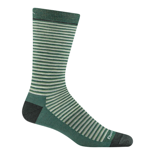 Darn Tough Men's Microstripe Crew Lightweight Lifestyle Socks - Moss
