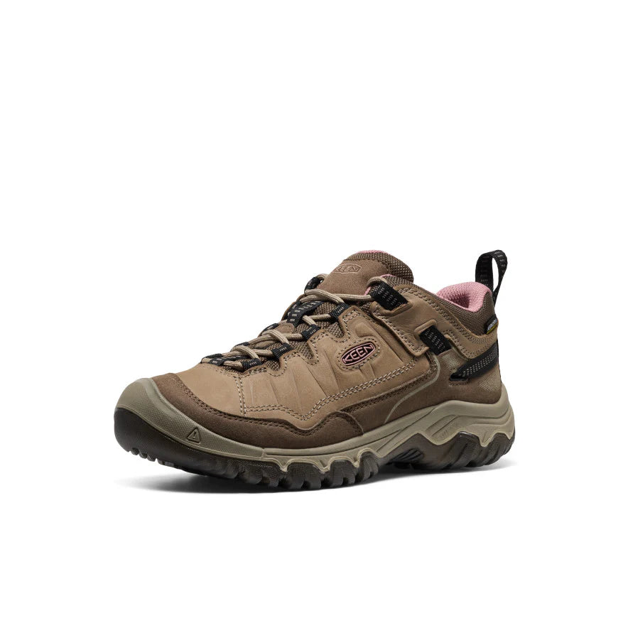 Keen Women's Targhee IV Waterproof Hiking Shoe - Brindle/Nostalgia Rose