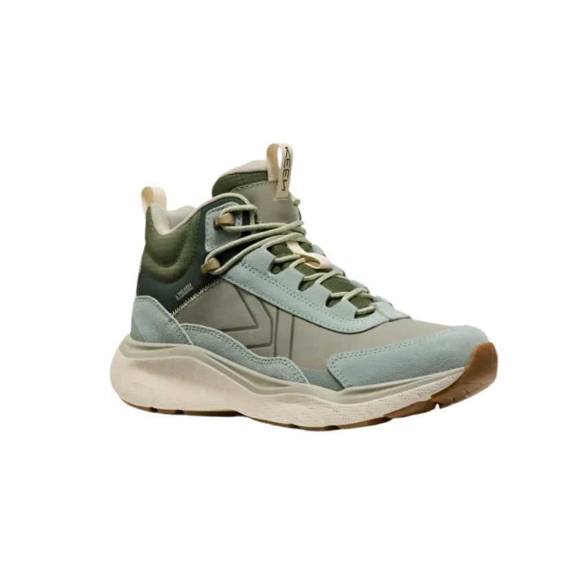 Keen Women's Leiki Waterproof Leather Hiking Boot - Iceberg Green/Bronze Green