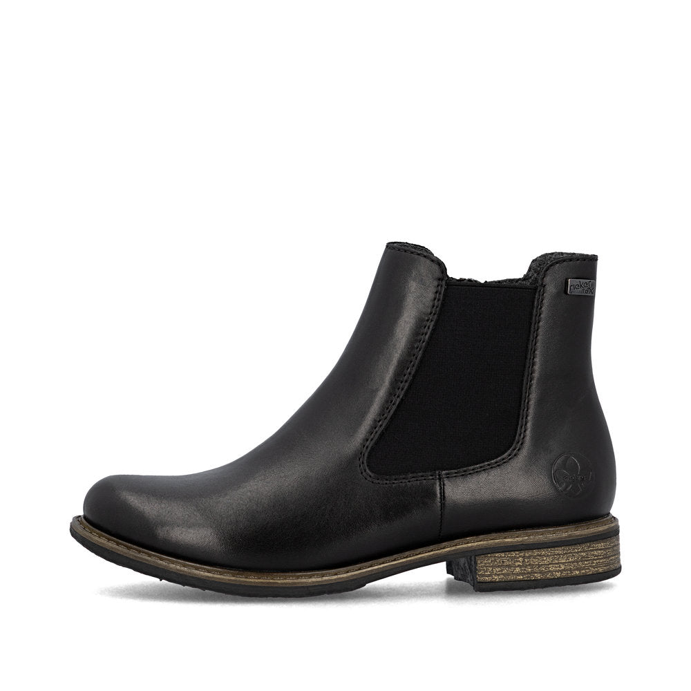 Rieker Women's 74870 Ornella Waterproof Chelsea Boot - Black