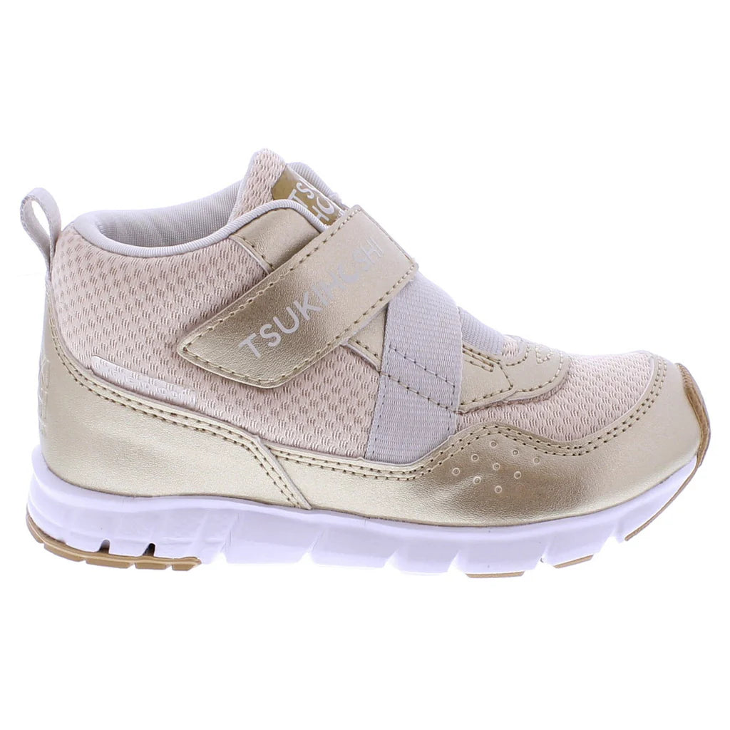 Tsukihoshi Child (Sizes 7-1) Tokyo Waterproof Sneaker - Gold/Champagne