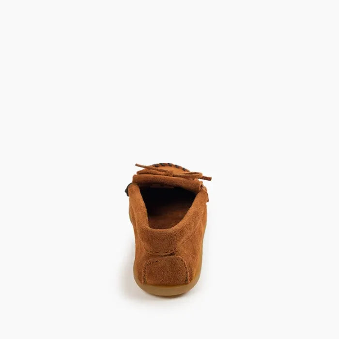 Minnetonka Kid's Kilty Hardsole Slipper - Brown