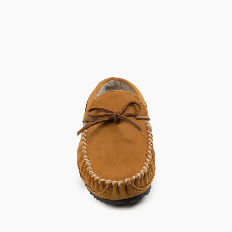 Minnetonka Men's Casey Moccasin Slipper - Cinnamon