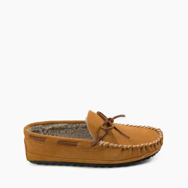Minnetonka Men's Casey Moccasin Slipper - Cinnamon