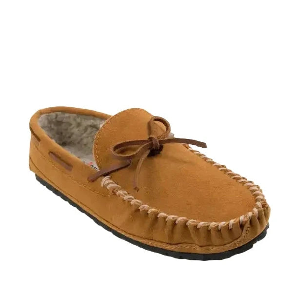 Minnetonka Men's Casey Moccasin Slipper - Cinnamon