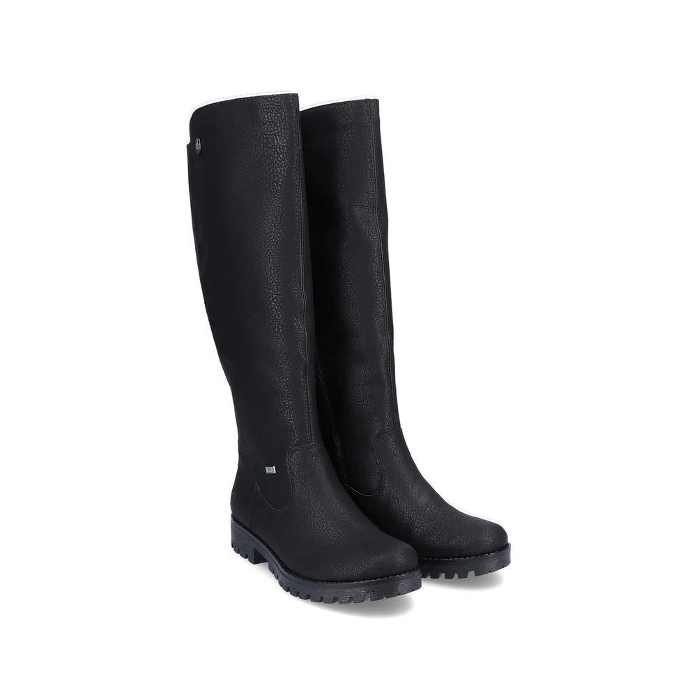 Rieker Women's Payton Waterproof Riding Boot - Black
