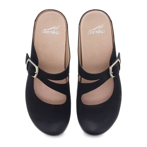 Dankso Women's Britney Clog Burnished Nubuck - Black
