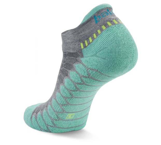 Balega Silver Hidden Comfort No Show Tab - Grey/Aqua